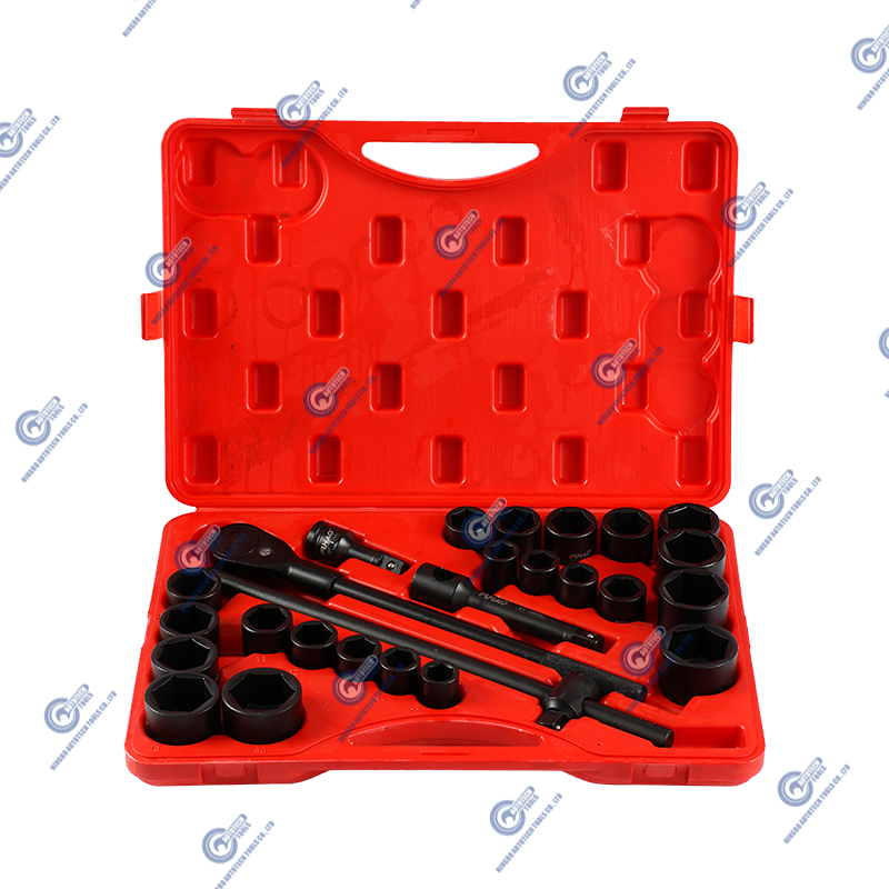 27 stuks 3/4 inch drive jumbo master impact socket set
