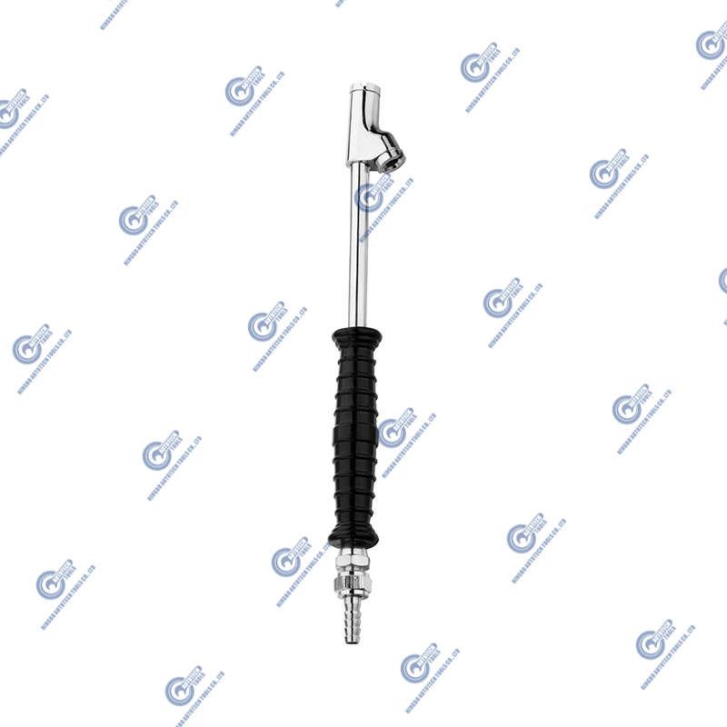 DC-12 Rechte voet Dual-Head Air Chuck Tyre Super Meter, 1/4 